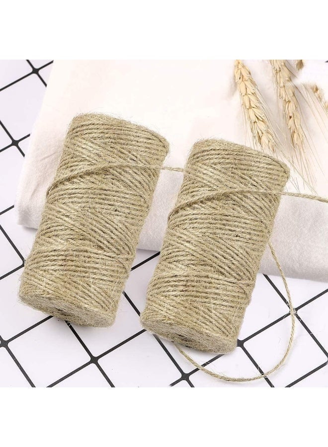 ChicAbode Jute Twine, 328 Feet Natural Jute String 3Ply Jute Rope for Floristry, Gifts, DIY Arts&Crafts, Decoration, Bundling, Garden and Recycling - Image 4